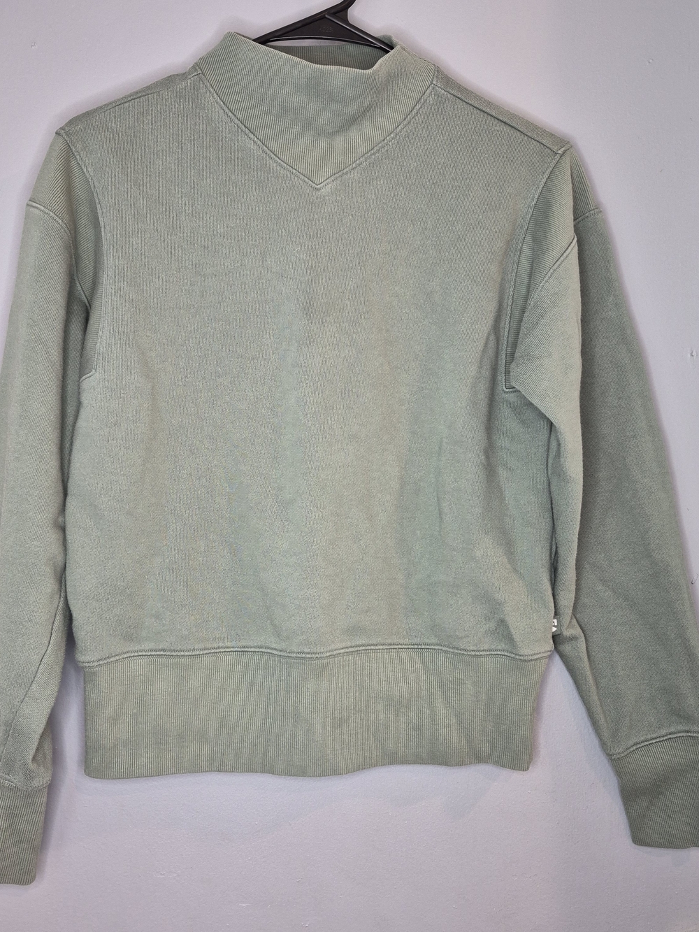 Sage Green Mock Neck Sweatshirt